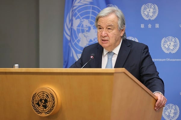 Secretary-General Antonio Guterres Presser on Ukraine on the food